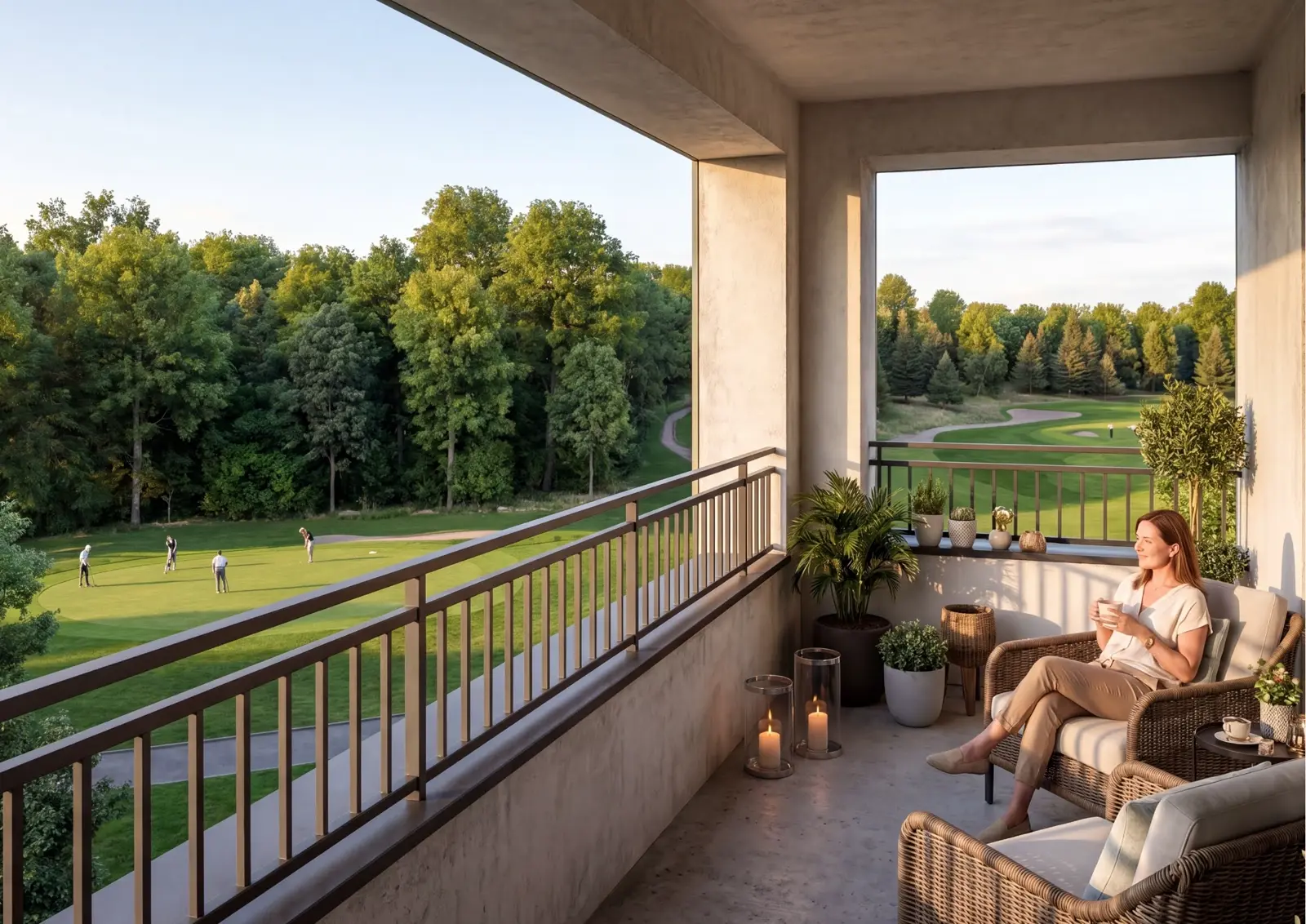 Loggia und Wohnqualität im geplanten NachtigallenPark